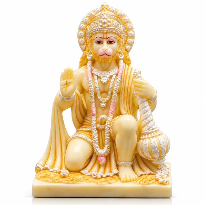White Hanuman Idol
