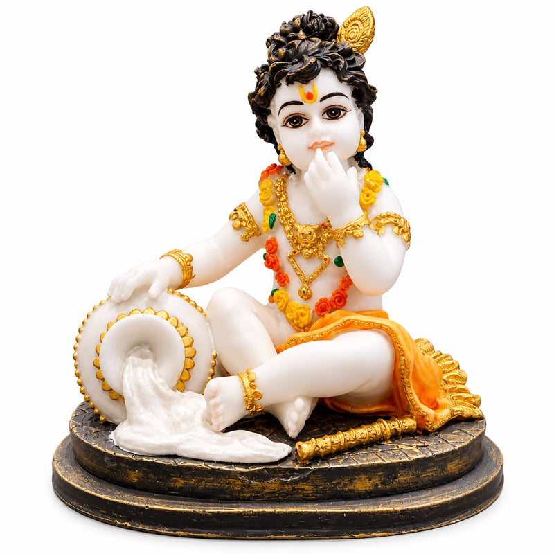 Bal Krishna Statue with Makhan