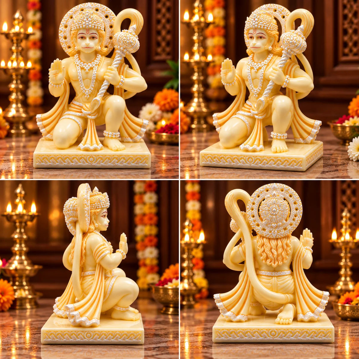 Premium Hanuman Statue with Gada | Lord Hanuman Ji Idol