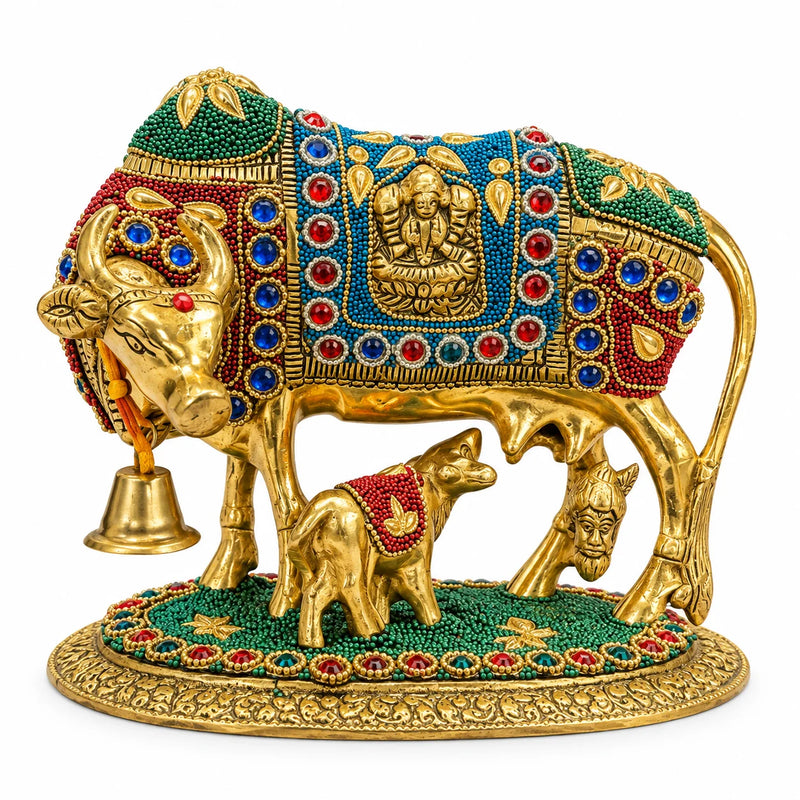 Kamdhenu Cow & Calf Statue