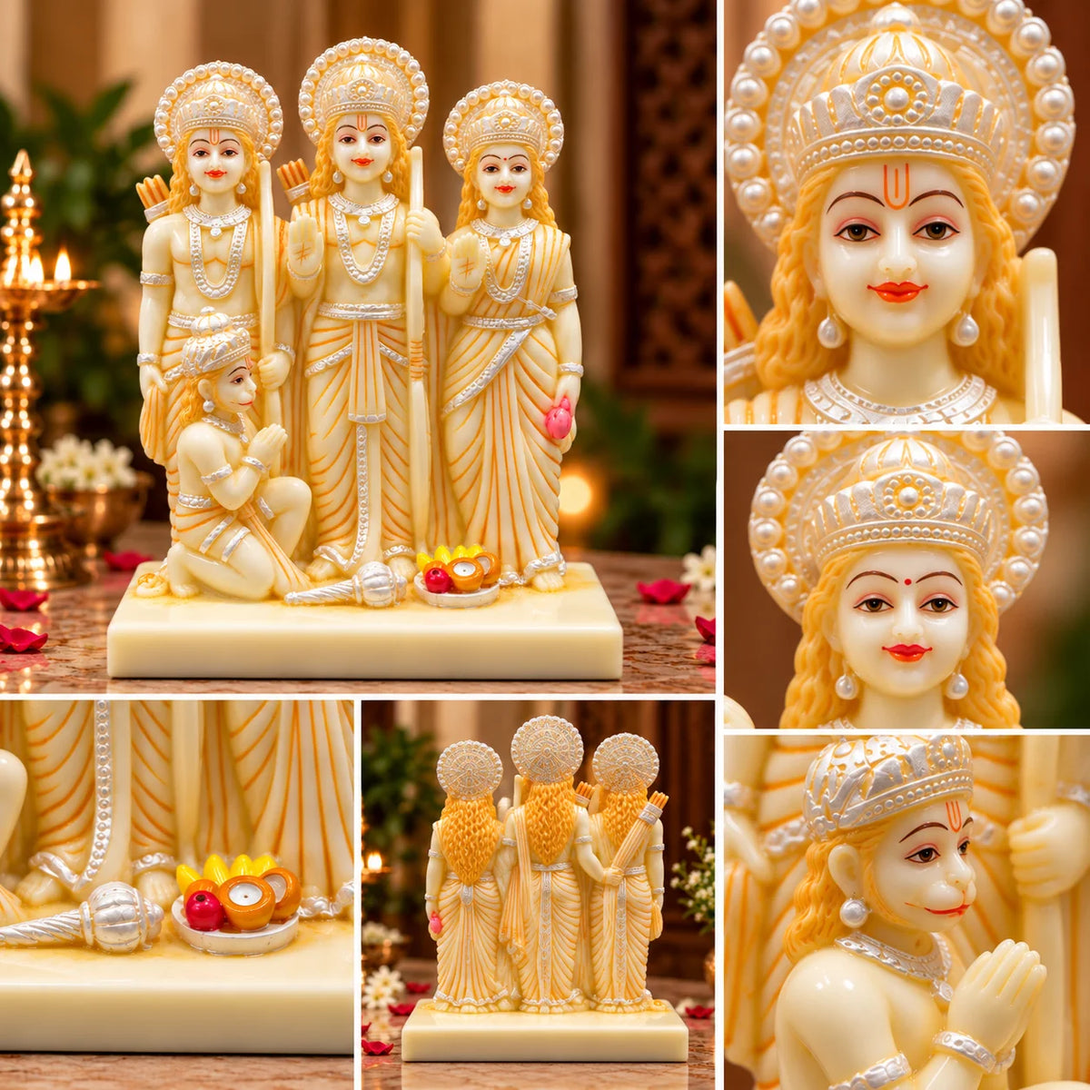 Ram Darbar Statue | Lord Ram, Sita, Lakshman & Hanuman Idol