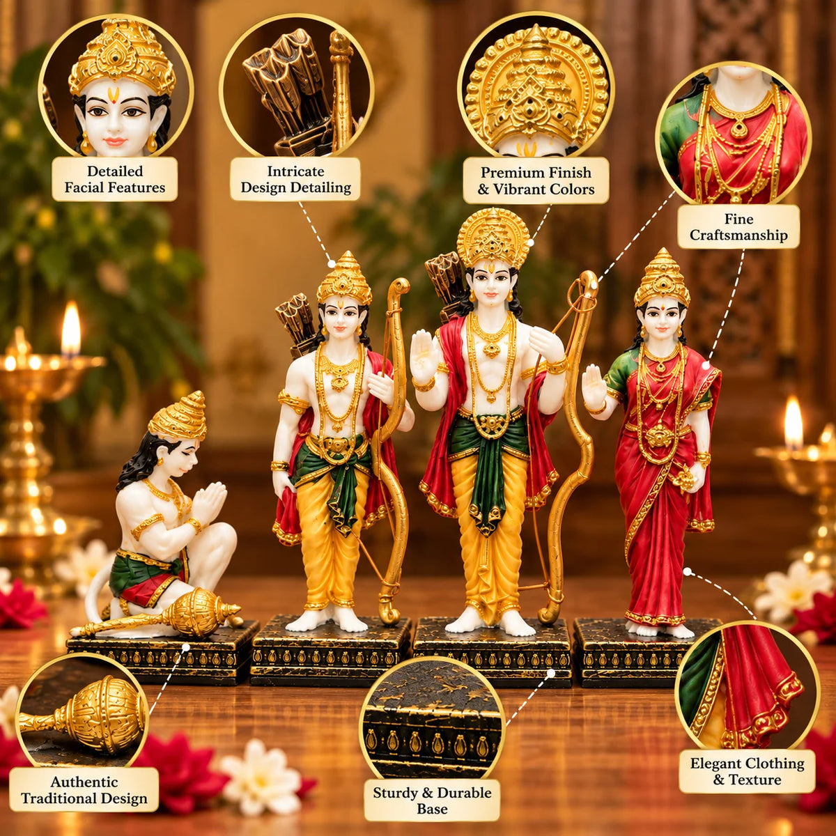 Ram Darbar Statue | Lord Ram Sita Lakshman & Hanuman Idol