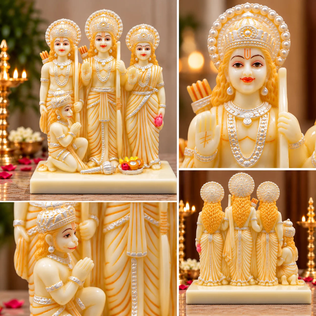 Ram Darbar Statue | Lord Ram, Sita, Lakshman & Hanuman Idol