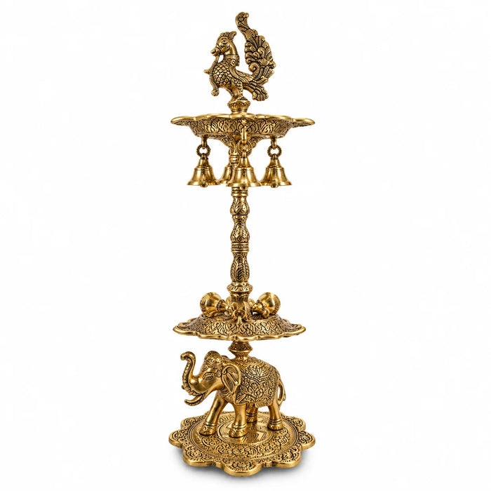 Traditional Brass Pooja Oil Lamp